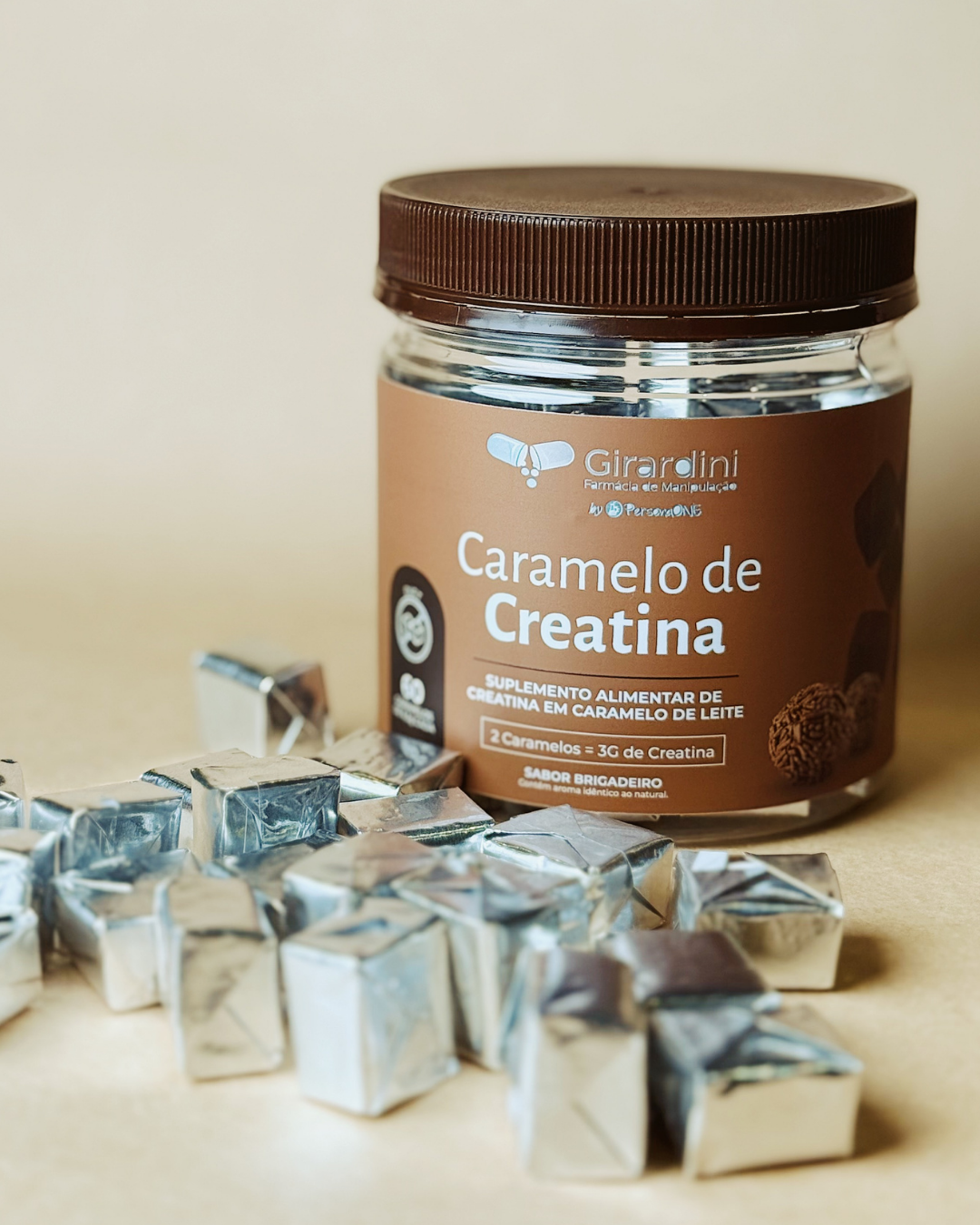 Caramelo de Brigadeiro de Creatina
