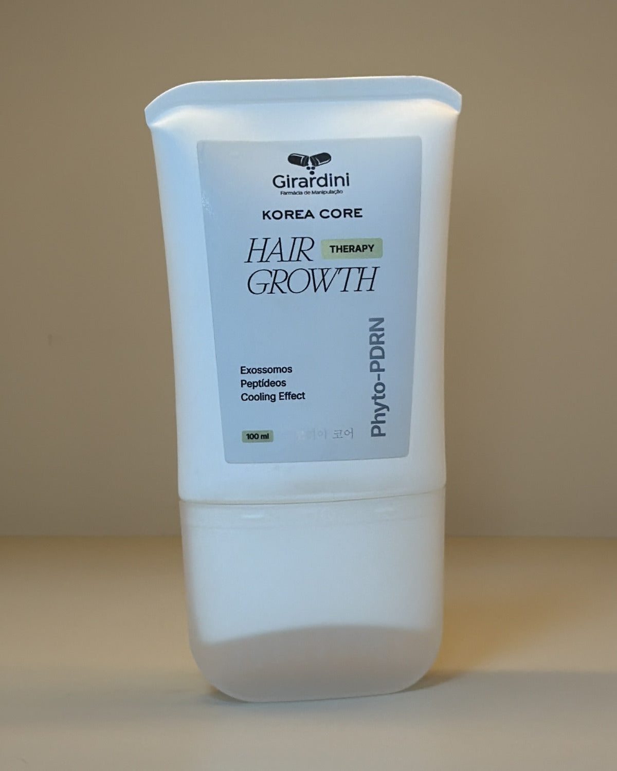Rótulo do Hair Growth Therapy com exossomos, peptídeos e Phyto-PDRN